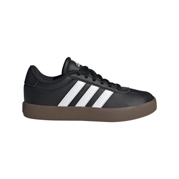 NWT adidas Unisex Kid's VL Court 3.0 Sneaker - core black,cloud white, 6US - Picture 2 of 6